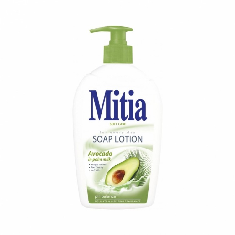 Mitia 500ml tek.mýdlo Avokádo - Kosmetika Hygiena a ochrana pro ruce Tekutá mýdla s pumpičkou